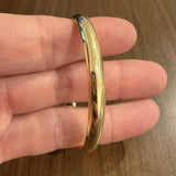 14k Yellow Gold 8.2g Ladies Polished 6.5mm Bangle Bracelet 7.5"