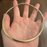 14k Yellow Gold 31.8g Solid Heavy 6mm Omega Link Necklace 16"