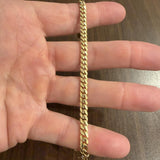 14k Yellow Gold 14.8g Solid Ladies 5mm Cuban Curb Link Bracelet 6.75"