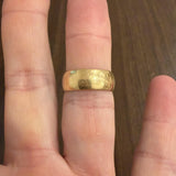Antique 1883 18k Yellow Gold 7.5g Solid Polished 7.5mm Band Ring Size 8.5