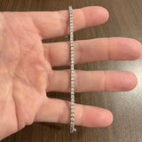 14k White Gold and 2.50cttw Diamond Ladies Tennis Bracelet 7.25"