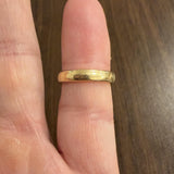 Antique 18k Yellow Gold 5.2g Solid Polished 3.5mm Ladies Band Ring Size 5.5
