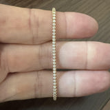 14k Yellow Gold and 1cttw Natural Diamond Tennis Bracelet 6.5"
