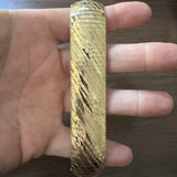 14k Yellow Gold 33.5g Solid Heavy 25mm Vintage Omega Bracelet Italy 7"