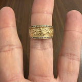 14k Yellow Gold and 0.30cttw Diamond Vintage Band Ring Size 9.25