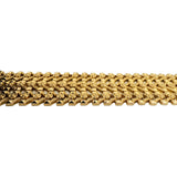 18k Yellow Gold 48.5g Heavy Wide 34mm Vintage Fancy Link Bracelet Italy 7.25"