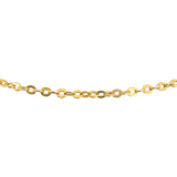 18k Yellow Gold 14.3g Solid UnoAErre 3mm Circle Cable Link Necklace Italy 28"