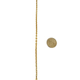 18k Yellow Gold 14.3g Solid UnoAErre 3mm Circle Cable Link Necklace Italy 28"