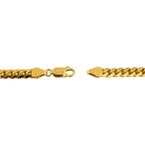 18k Yellow Gold 34.5g Solid Heavy 4.5mm Cuban Link Chain Necklace Italy 20"