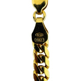 18k Yellow Gold 34.5g Solid Heavy 4.5mm Cuban Link Chain Necklace Italy 20"