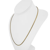 18k Yellow Gold 13.8g Solid 2.2mm Serpentine Link Chain Necklace Italy 21"