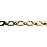 18k Yellow and White Gold 16.7g Two Tone Ladies Fancy Link Bracelet Italy 7"