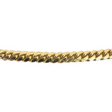 18k Yellow Gold 31.4g Solid Heavy 4mm Cuban Link Chain Necklace Italy 20"