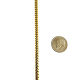 18k Yellow Gold 31.4g Solid Heavy 4mm Cuban Link Chain Necklace Italy 20"