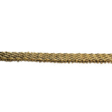 14k Yellow Gold 22g Solid 9mm Beaded Mesh Wheat Link Bracelet Mexico 7.5"