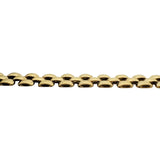 14k Yellow Gold 25.7g Ladies Polished 7.5mm Panther Link Necklace Italy 16"