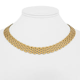 14k Yellow Gold 40g Heavy Ladies 11.5mm Panther Link Necklace Italy 17"