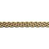 14k Yellow Gold 40g Heavy Ladies 11.5mm Panther Link Necklace Italy 17"