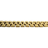14k Yellow Gold 53.8g Heavy Polished 11mm Panther Link Necklace Italy 16"