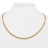 14k Yellow Gold 10.7g Solid 3mm Serpentine Link Chain Necklace 18"