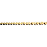 14k Yellow Gold 10.7g Solid 3mm Serpentine Link Chain Necklace 18"