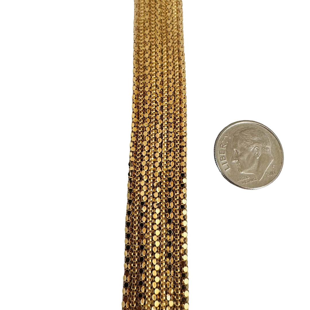 18k Yellow Gold 41.6g Vintage UnoAErre 22mm Heavy Fancy Link Bracelet Italy 7.5"