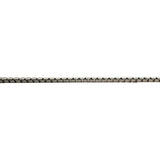 18k White Gold 9.8g Solid UnoAErre Vintage Box Link Chain Necklace Italy 20"