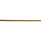 18k White Gold 10g Solid Vintage 1.5mm Box Link Chain Necklace Italy 24"