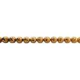 18k Yellow Gold 5.6g Ladies Vintage 5mm Diamond Cut Beaded Ball Bracelet 7"