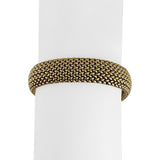 14k Yellow Gold 37g Heavy Solid Vintage 12.5mm Mesh Link Bracelet 7.25"