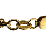 14k Yellow Gold 21g Solid Heavy 2.5mm Squared Byzantine Link Necklace Italy 18"
