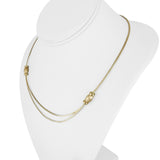 14k Yellow Gold 11.7g Solid Ladies Bead Station Omega Link Necklace Italy 18"