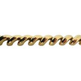 14k Yellow Gold 18.7g Faceted Ladies 9.5mm San Marco Link Bracelet 7"