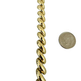 14k Yellow Gold 18.7g Faceted Ladies 9.5mm San Marco Link Bracelet 7"