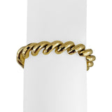 14k Yellow Gold 18.7g Faceted Ladies 9.5mm San Marco Link Bracelet 7"