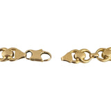 14k Yellow Gold 9.8g UnoAErre Ladies 8.5mm Fancy Link Bracelet Italy 7.25"