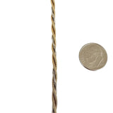 14k Yellow Gold 13g Solid Vintage Ladies Braided Snake Link Necklace 18"