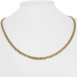 14k Yellow Gold 11.2g Solid 2.5mm Fancy Curb Link Chain Necklace Italy 20"