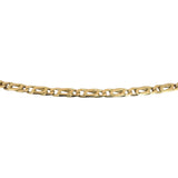 14k Yellow Gold 11.2g Solid 2.5mm Fancy Curb Link Chain Necklace Italy 20"