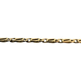 14k Yellow Gold 11.2g Solid 2.5mm Fancy Curb Link Chain Necklace Italy 20"