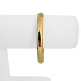 14k Yellow Gold 7.2g Polished Round 6.5mm Bangle Bracelet 7"