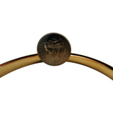 14k Yellow Gold 7.2g Polished Round 6.5mm Bangle Bracelet 7"