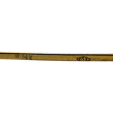 14k Yellow Gold 7.2g Polished Round 6.5mm Bangle Bracelet 7"