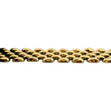 14k Yellow Gold 20.9g Ladies Polished 13mm Panther Link Bracelet Italy 7"