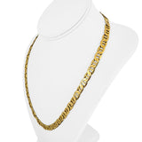 14k Yellow Gold 44g Solid Heavy 7.5mm Mariner Link Chain Necklace Italy 21"
