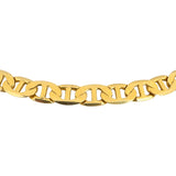 14k Yellow Gold 44g Solid Heavy 7.5mm Mariner Link Chain Necklace Italy 21"
