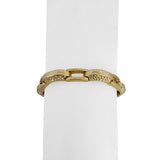 14k Yellow Gold 31.2g Solid Heavy 6.5mm Fancy Bar Link Bracelet 8"