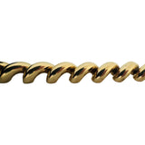 14k Yellow Gold 28.4g Heavy Thick 11mm San Marco Link Bracelet Italy 7"