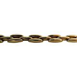 14k Yellow Gold 23.3g Vintage Polished 7.5mm Panther Link Necklace Italy 17.5"