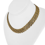 14k Yellow Gold 42.8g Vintage Heavy 12.5mm Panther Link Necklace Italy 16"
